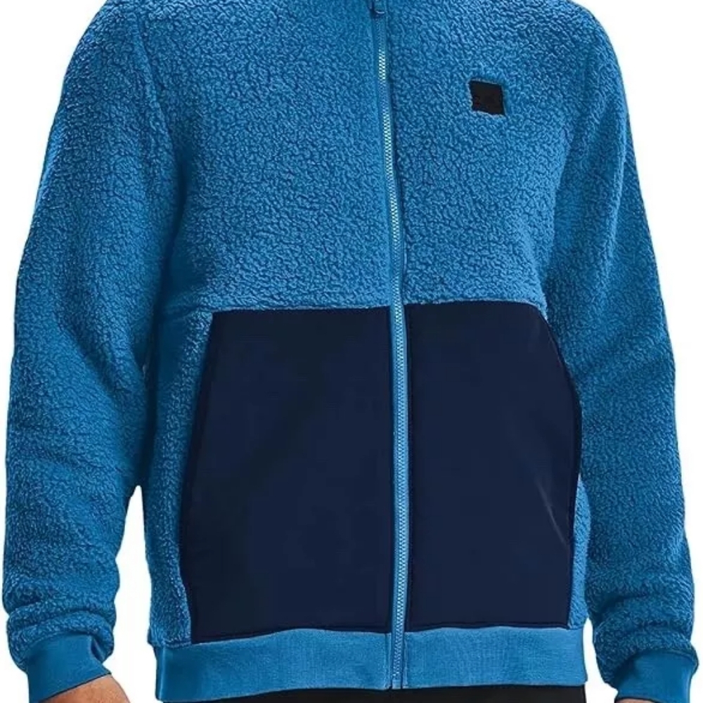 Blue Fleece Zip-Up Jacket